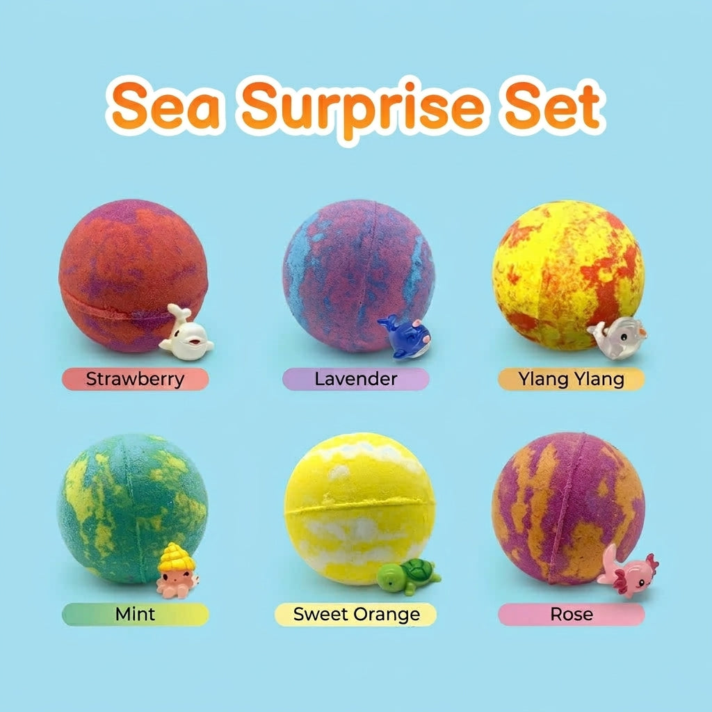 Fizz & Find 6-Piece Bath Bomb Set